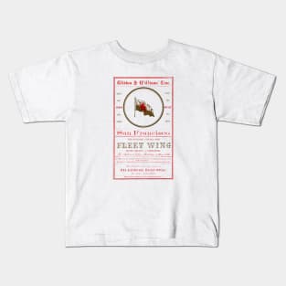 1860 Clipper Ship Fleet Wing Kids T-Shirt